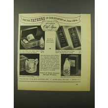 1941 Old Space Toiletries Ad - Fathers of Our Country