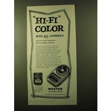 1957 Weston Master III Meter Ad - Hi-fi Color