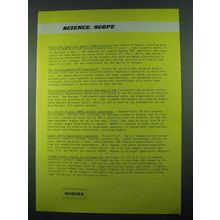 1969 Hughes Aircraft Ad - U.S. Space Flight Missions