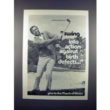 1972 March of Dimes Ad w/ Arnold Palmer!