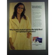 1982 Kotex Lightdays PantiLiners Ad - Kelly Reed