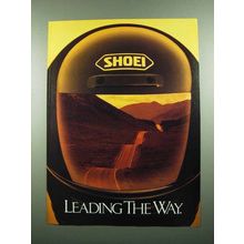 1989 Shoei Motorcycle Helmet Ad - Leading the Way