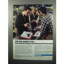 1989 Sigarms Sig Sauer P 230 Pistol Ad - Protection