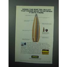 1989 Sierra Bullets Ad - Boat Tail Bullet That Knows