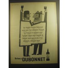 1965 Dubonnet Aperitif Ad - Les Anglais boivent Dubonnet parce que c'est