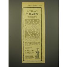 1965 Charles Rattray's 7 Reserve Tobacco Ad