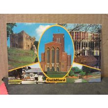 multiview, GUILDFORD, Surrey. used postcard Coloumaster 1980 pm =