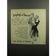 1952 Reno Chamber of Commerce Ad - Everybody's in Reno now