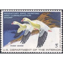 RW44, Ross's Geese Federal DUCK STAMP VF OG NH - Stuart Katz