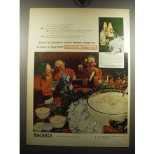 1957 Bacardi Rum Ad - Now a brand-new easy way to make a perfect Bacardi Eggnog