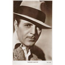 Warner Baxter Actor Fox Film Pictures Star Real Photo Postcard