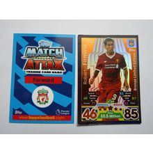 LE3B. Roberto Firmino LIMITED Liverpool - Match Attax 2017/18 Football Card EF1
