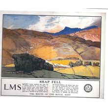 UK RAIL ADVERISING L.M.S SHAP FELL CARD NO 10327577