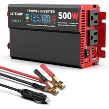 500 Watt Power Inverter 12V DC to 110V/120V AC Inverter with LCD Screen Display,