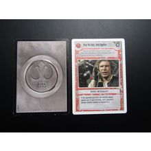 Star Wars 1995 Premiere Decipher CCG W/B Card Hear Me Baby, Hold Together LS