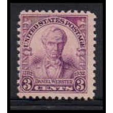 725 3c Daniel Webster Average Plus MNH O3714