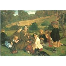 Art JAMES ARCHER Summertime, Gloucestershire Postcard (Medici 1879)