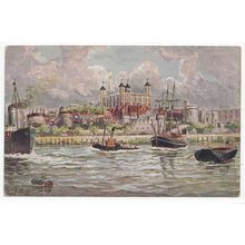 The Tower of London Old Gale & Polden Ltd Art Postcard AS