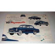 1953 Plymouth Cranbrook Car Ad - Truly Balanced