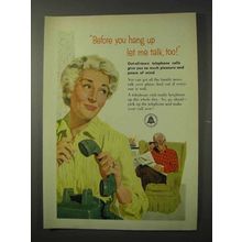 1958 Bell Telephone Ad - Before You Hang Up Let me Talk