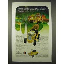 1971 International Harvester Cub Cadet Lawn Mower Ad