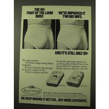 1971 Fruit of the Loom Briefs Ad - Improved It