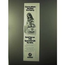 1971 FTD Florist SG-15 Arrangement Ad - In a Hurry