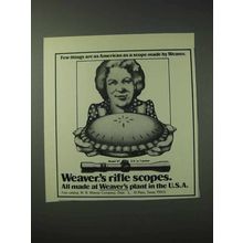 1978 Weaver Model V7 Scope Ad - As American As