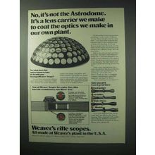1978 Weaver Rifle Scopes Ad - No It's Not the Astrodome