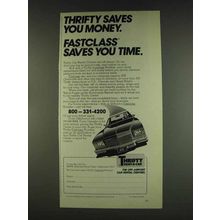 1978 Thrifty Rent-a-car Ad - Saves You Money