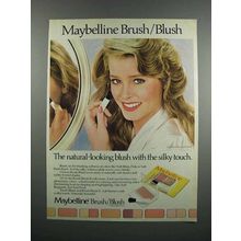 1983 Maybelline Brush/Blush Ad - The Silky Touch