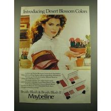1983 Maybelline Brush/Blush & Brush/Blush II Ad - Desert Blossom Colors