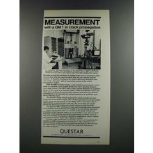 1986 Questar QM1 System Ad - Measurement in Crack Propagation