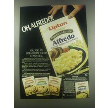 1984 Lipton Deluxe Noodles & Sauce Ad - Oh, Alfredo