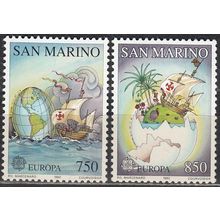 San Marino 1992 Michel 1508 - 1509 Neuf ** Cote (2006) 6.00 Euro Europa CEPT