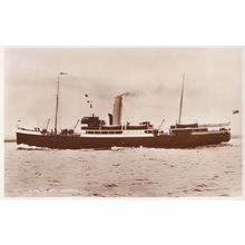 RMS St Magnus Scottish Steam Navigation Company Ship Real Photo Postcard