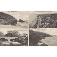 Criccieth Wales Aerial Black Rocks Bridge 4x Old Postcard s