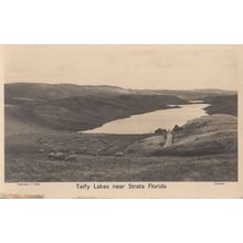 Teify Lakes Strata Florida Welsh Antique Postcard