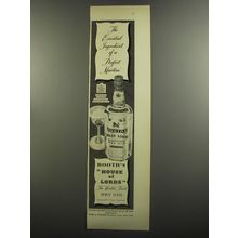 1952 Booth's House of Lords Gin Ad - The essential ingredient