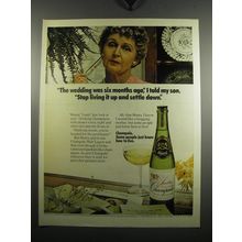 1971 Champale Malt Liquor Ad - The wedding was six months ago, I told my son