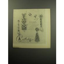 1957 Castlecliff Jewelry Advertisement - Pendant earrings