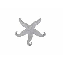 Pack Of 2] Rustic Whitewashed Cast Iron Wall Mounted Decorative Metal Starfi...