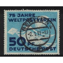 GDR 1st Stamp of GDR 75th Anniversary of UPU 50pf 1949 Canc SG#E1