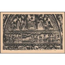Tympan du Portail de Droite, Façade, Notre-Dame, Paris, c1920s - Au Jongleur CPA