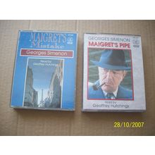 Georges Simenon-Maigret"s Pipe & Maigret"s Mistake -Audio Cassettes 2 Audiobooks