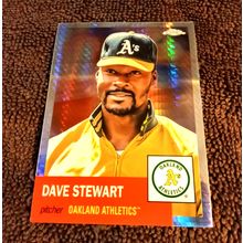 2022 Topps Chrome # 179 Dave Stewart Pitcher Oakland A"s 9.0 Mint Or Better