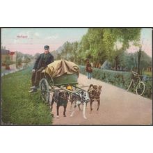 Hondenkar, Holland, 1908 - Dr Trenkler Briefkaart