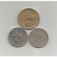 Finland coins x3