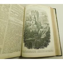 Antique Victorian Leather Book Illustrated Exhibitor Magazine Of Art 1852 Vol1