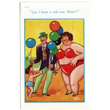 SEASIDE COMIC POSTCARD BY TROW NUMBER 11930 PUBLISHED BY BROOK PUBLISHING (4317)